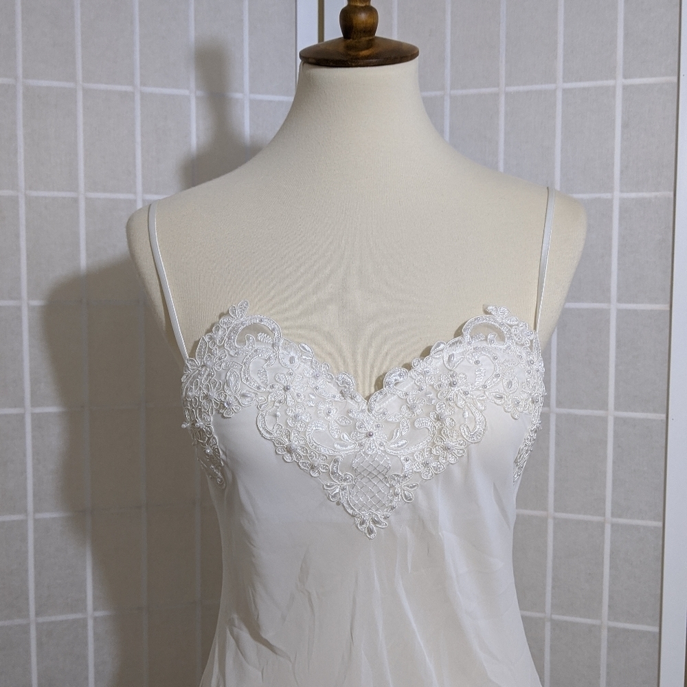 Romantic chemise embroidered lace babydoll nightie XS - Picture 2 of 7